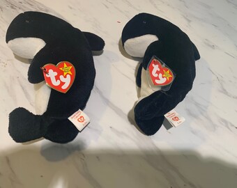 Ty Waves Beanie Baby With Echo Hang and Tush Tag Error Beanie Baby