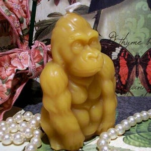 Free USA Shipping Beeswax Ape Gorilla Candle image 1