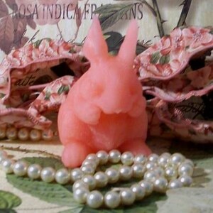 Free USA Shipping Beeswax Bunny Rabbit Candle Larger Size image 3