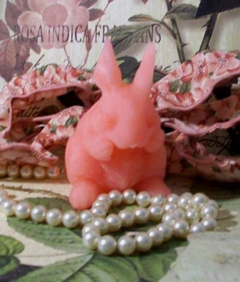 Free USA Shipping Beeswax Bunny Rabbit Candle Larger Size image 3