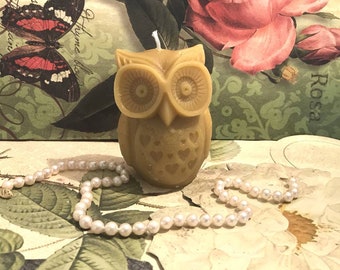 Free USA Shipping Beeswax Owl Candle Choice Of Color Love Owl