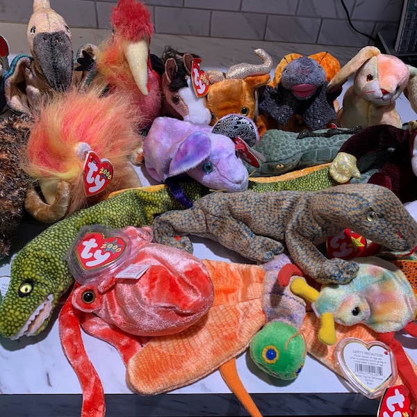 Ty Beanie Babies Choice Zodiac Beanie Babies Dinosaur Beanies Insect Beanies Prices Vary