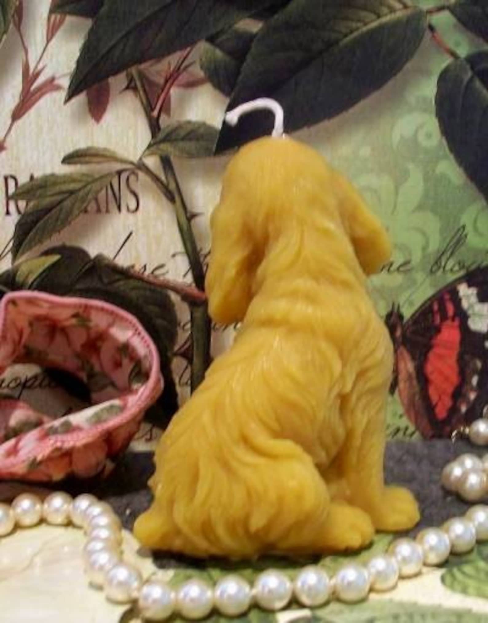 Free USA Shipping Beeswax Dog Candle Cocker Spaniel Puppy Dog Etsy