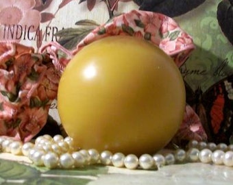 Free USA Shipping 3" Beeswax Ball Pillar Candle 3"