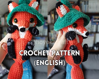 Witchy Fox Crochet Pattern: with Removable Hat (PDF Pattern)