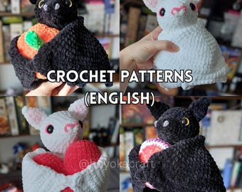 Fruit and Love Bat Crochet Amigurumi Pattern Bundle (PDF Pattern)