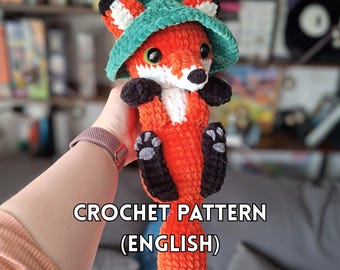 Witchy Fox Crochet Pattern: with Removable Hat (PDF Pattern)