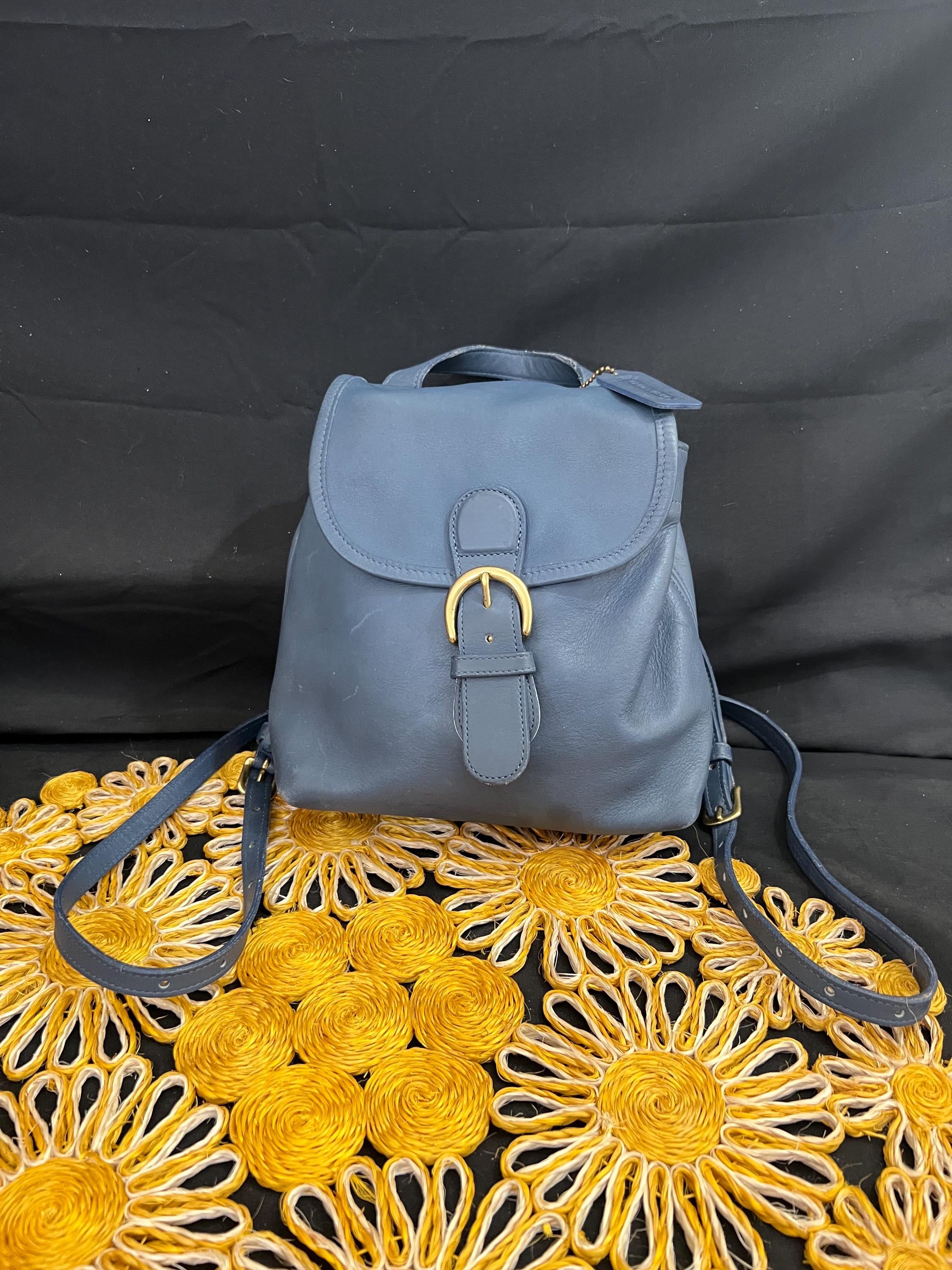 Coach Vintage Preowned RARE Bottle Green Rucksack Backpack
