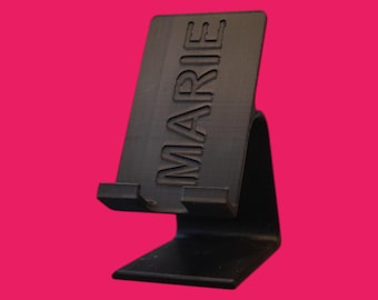 Modern Minimalist Phone Stand – Desk Accessory – Sleek Smartphone Holder