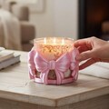 Coquette Pink Bow Candle Holder, 3-Wick Bath & Body Works Decor, Balletcore Gift for Her