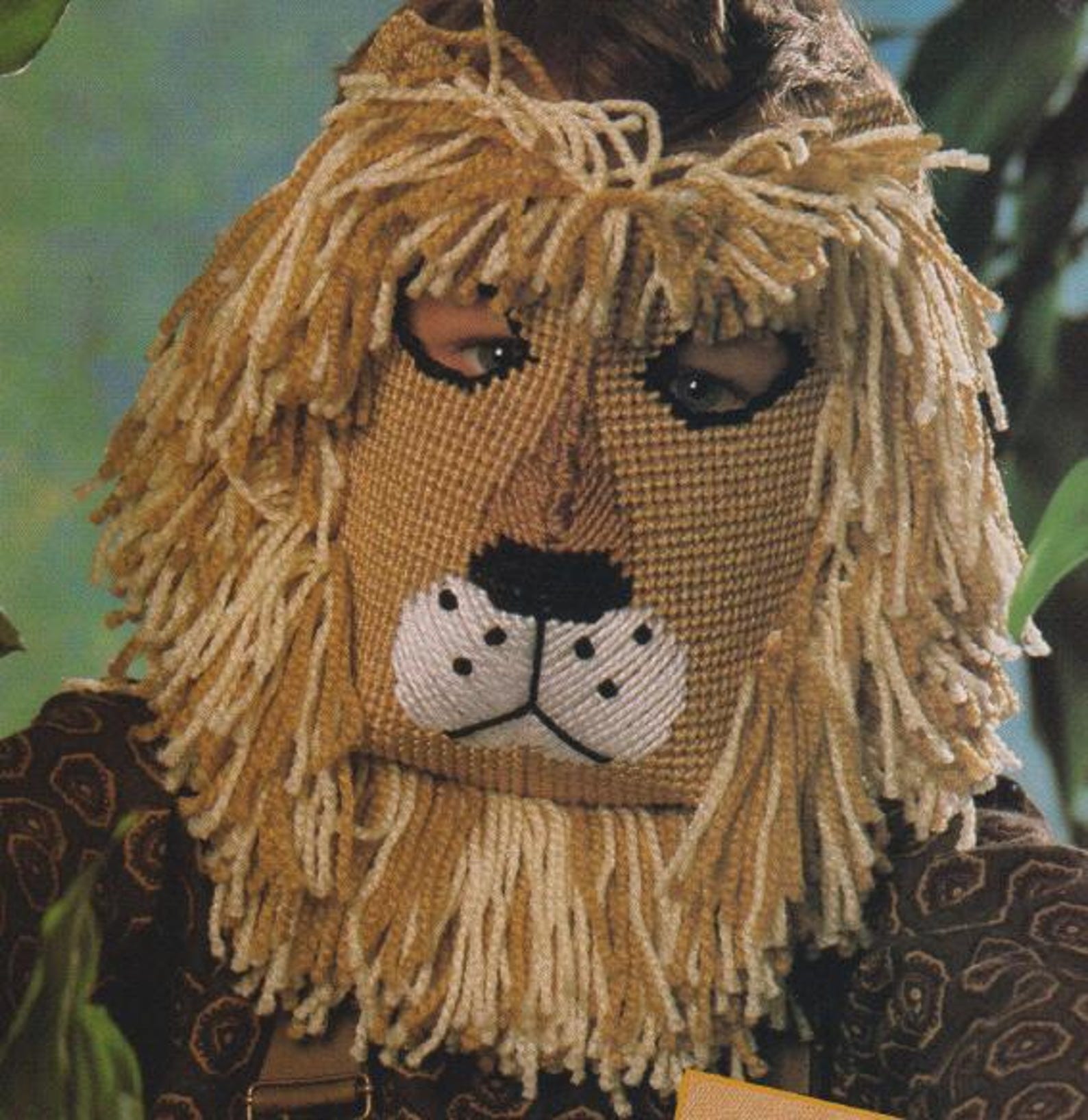 Vintage PDF Plastic Canvas Pattern - Wild Beast Masks - Etsy