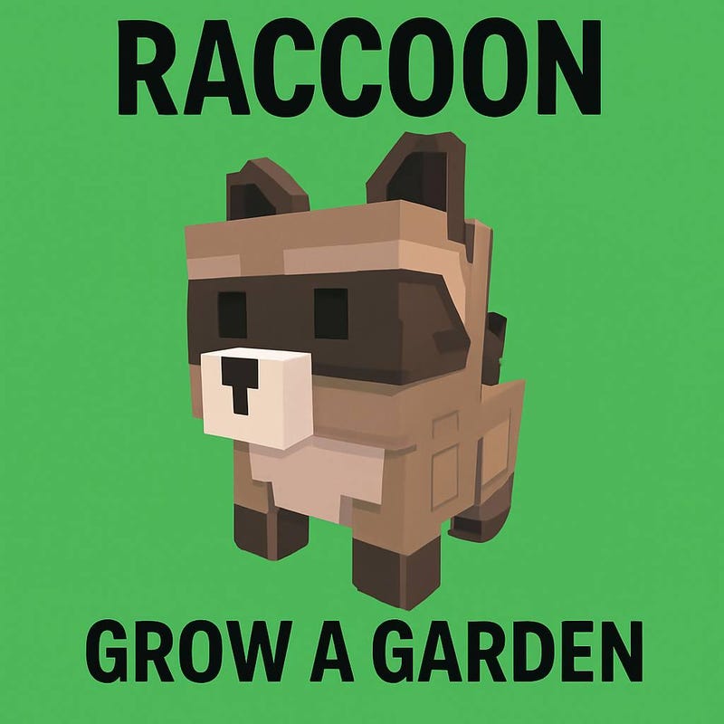 Raccoon Grow a Garden Png - Etsy