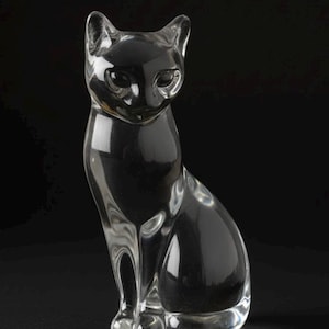 Lenox Crystal Cat - Etsy