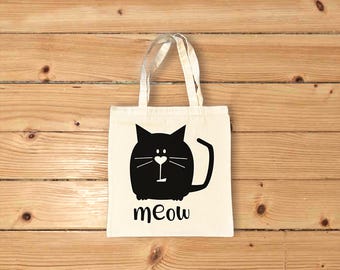 Sac fourre-tout pour animal de compagnie en toile 100 % coton avec motif chien ou chat