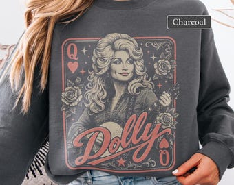 Dolly Parton Sweatshirt, Vintage Country Music Crewneck, Retro Dolly Shirt, Country Western Sweatshirt, Nashville Gift, Dolly Fan Gift