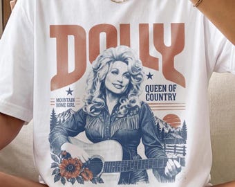 Dolly Parton Shirt, Dolly T-Shirt, Queen of Country Tee, Retro Country Music Shirt, Vintage Western Tee, Gift for Dolly Fan, Bella Canvas