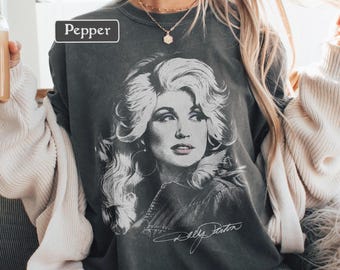 Dolly Parton Shirt, Vintage Dolly T Shirt, Country Music Shirt, Retro Dolly Graphic Tee, RIP Dolly, Western Country Singer Comfort Colors