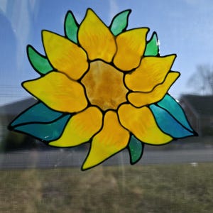 Sunlit Sunflower Window Cling