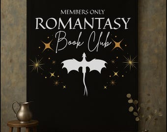 Romantasy Book Club Velveteen Plush Blanket: Cozy Book Lover Gift