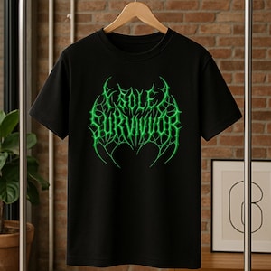 Sole Survivor Bold Graphic Tee, Death Metal T-Shirt, Goth T-shirt