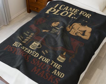 Velveteen Plush Blanket: Dark Romance Book Decor