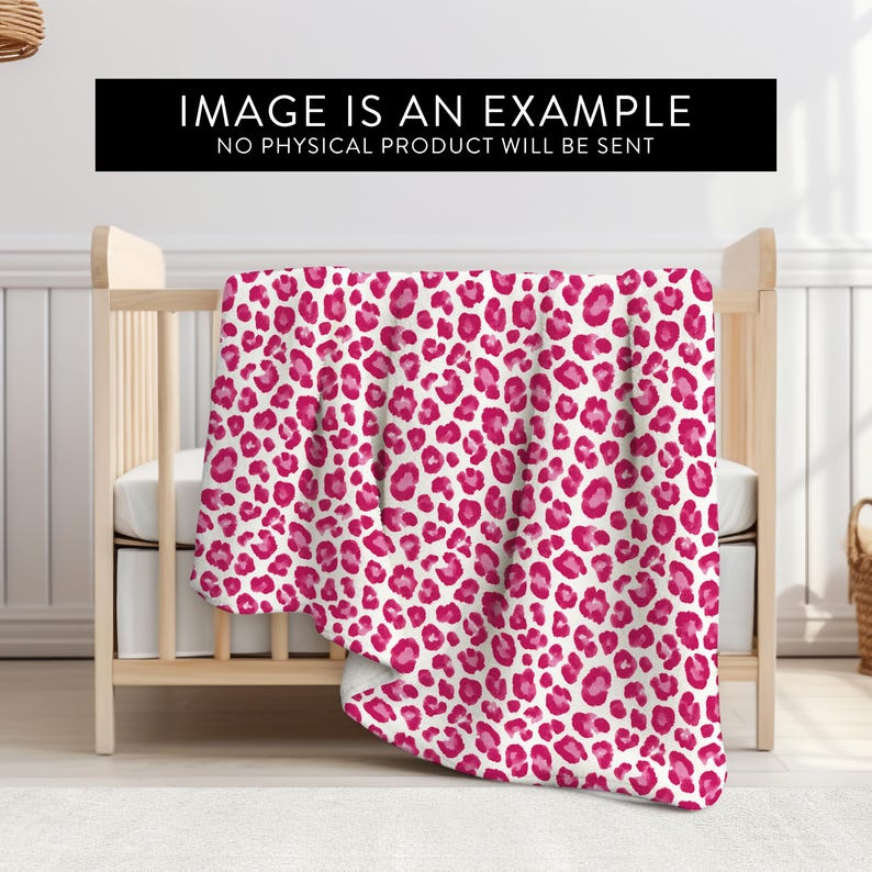 Pink Leopard Print Seamless Pattern, Watercolor Animal Print Digital ...