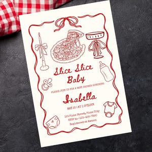 Slice Slice Baby - Modello di invito per baby shower