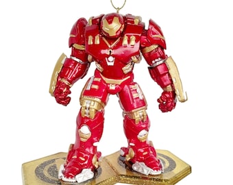 Iron Man SuperHero Ornament Figure Figurine Hulkbuster Christmas Ornament Gift Decor Collectible from Disney Movie Avengers: Endgame