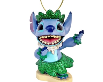 Hula Stitch Character Ornament Figure Figurine Alien Christmas Ornament Gift Decor Collectible from Disney Movie Lilo and Stitch