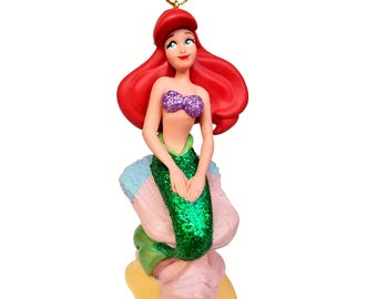 Princess Ariel Mermaid Ornament Figure Figurine Christmas Ornament Gift Decor Collectible from Disney Movie The Little Mermaid