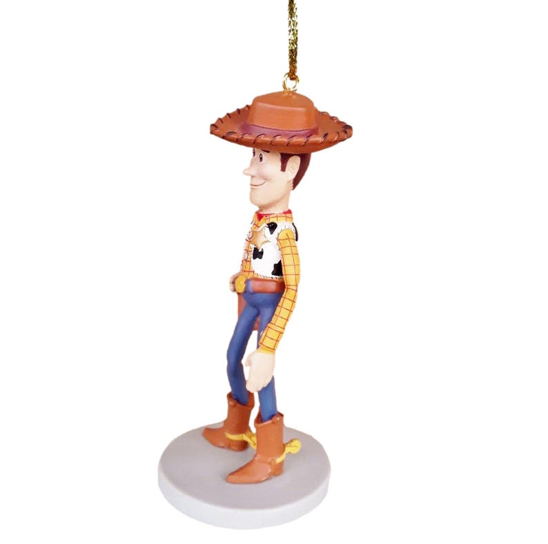 Adorno de Woody, figura decorativa del héroe sheriff, adorno navideño, regalo, decoración coleccionable de la película de Disney Toy Story imagen 3
