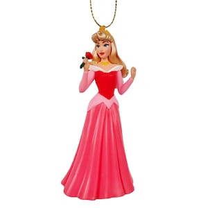 Princess Aurora Briar Rose Ornament Figure Figurine Pink Gown Christmas Ornament Gift Decor Collectible from Disney Movie Sleeping Beauty