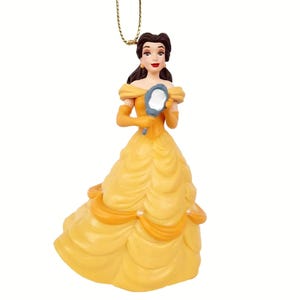 Princess Belle Ornament Figure Figurine Gown Vanity Mirror Christmas Ornament Gift Decor Collectible from Disney Movie Beauty and the Beast
