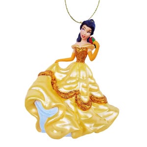 Princess Belle Ornament Figure Figurine Gown Christmas Ornament Gift Decor Collectible from Disney Movie Beauty and the Beast