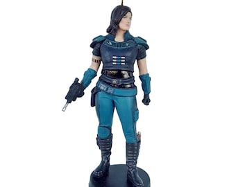 Cara Dune Ornament Figure Figurine Hero Christmas Ornament Gift Decor Collectible from Disney TV Series The Mandalorian