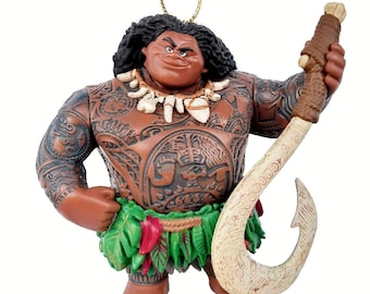 Maui Ornament Figure Figurine Demigod Moana Christmas Ornament Gift Decor Collectible from Disney Movie Moana 2