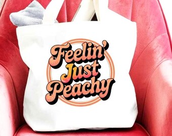 Peachy PNG Bundle 3 Designs Feelin’ Just Peachy Retro Summer Fruit Mix and Match Graphics