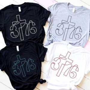 Christian SVG PNG Bundle 4 Colors Mod Style John 3:16 Sketch Art Bible Verse Sublimation T-Shirts, Mugs, Wall Art, Stickers Instant Download