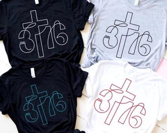 Christian SVG PNG Bundle 4 Colors Mod Style John 3:16 Sketch Art Bible Verse Sublimation T-Shirts, Mugs, Wall Art, Stickers Instant Download