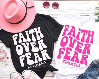 Faith SVG PNG Bundle Christian PNG, Faith Over Fear Psalms 6:3 Bible Verse Clipart, Religious Inspiration Sublimation, Digital Download