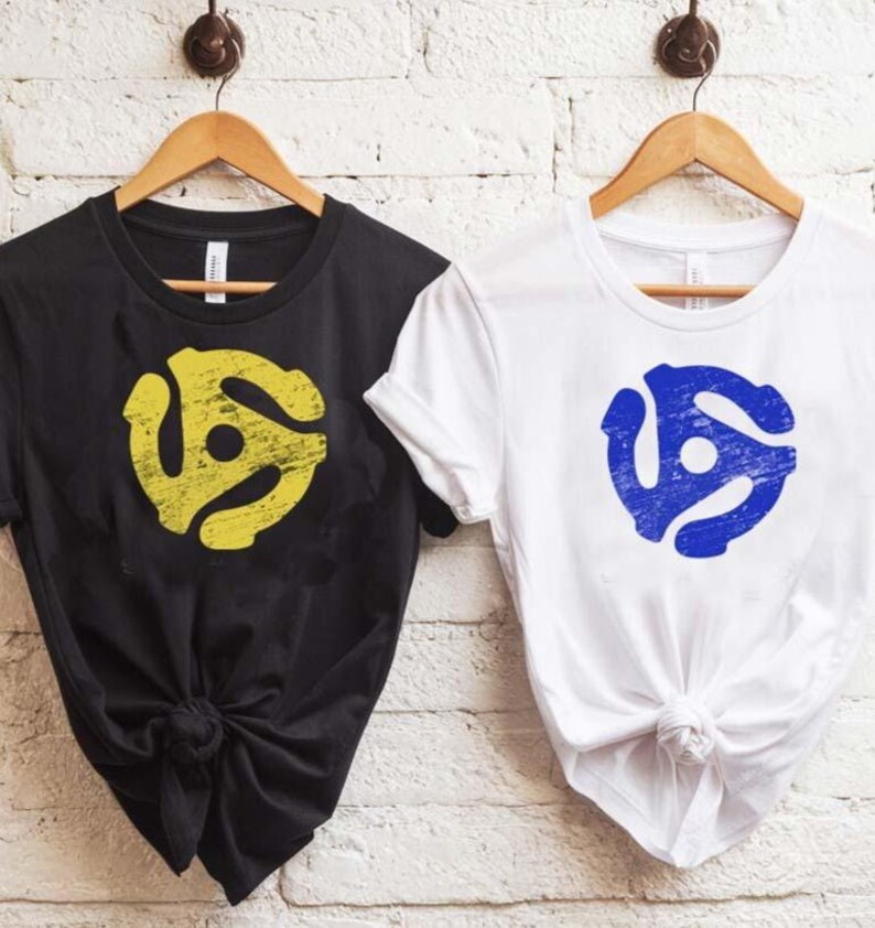 Vinyl Record SVG PNG Bundle 45 Rpm Adapter, Retro Turntable Center ...