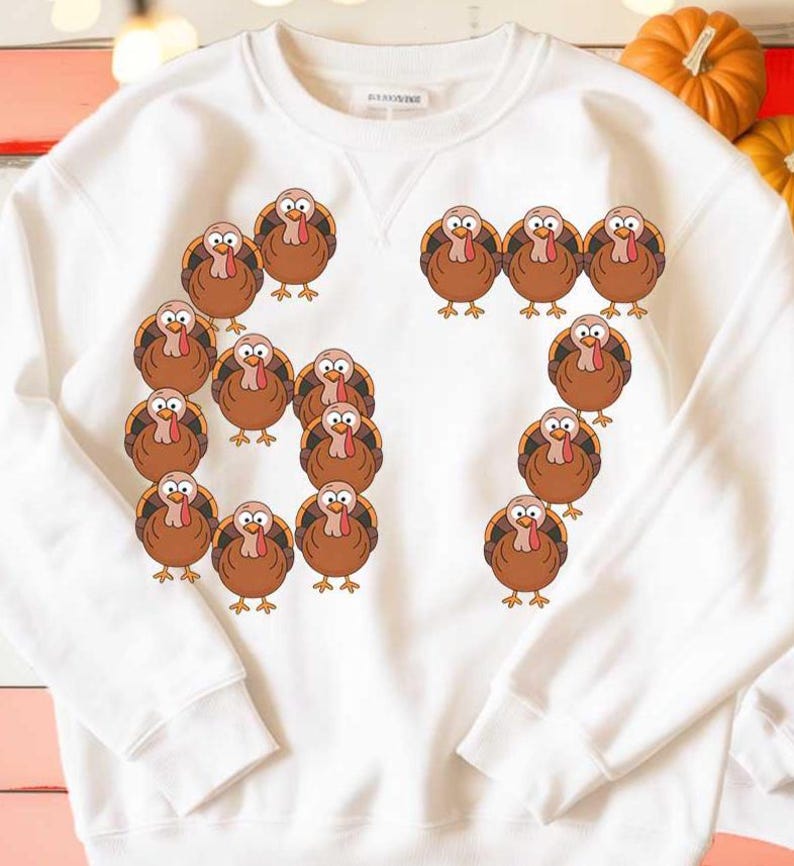 6 7 Turkeys SVG PNG Bundle, Funny Thanksgiving Shirt Graphics - Etsy