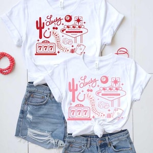 Pacote de PNG SVG Lucky Casino Night, gráficos retrô de jogos de azar com caça-níqueis, cartas, dados, cactos, estrelas para adesivos de design de sublimação, camisetas, sacolas