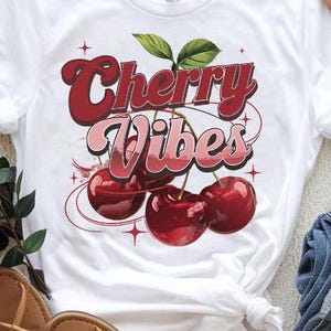 Vintage Cherry, Cherry Fruit png, Summer svg, Food lover gift, Foodie, Cherry Lover Gift, Retro Cherry, Cherries  PNG and SVG graphics