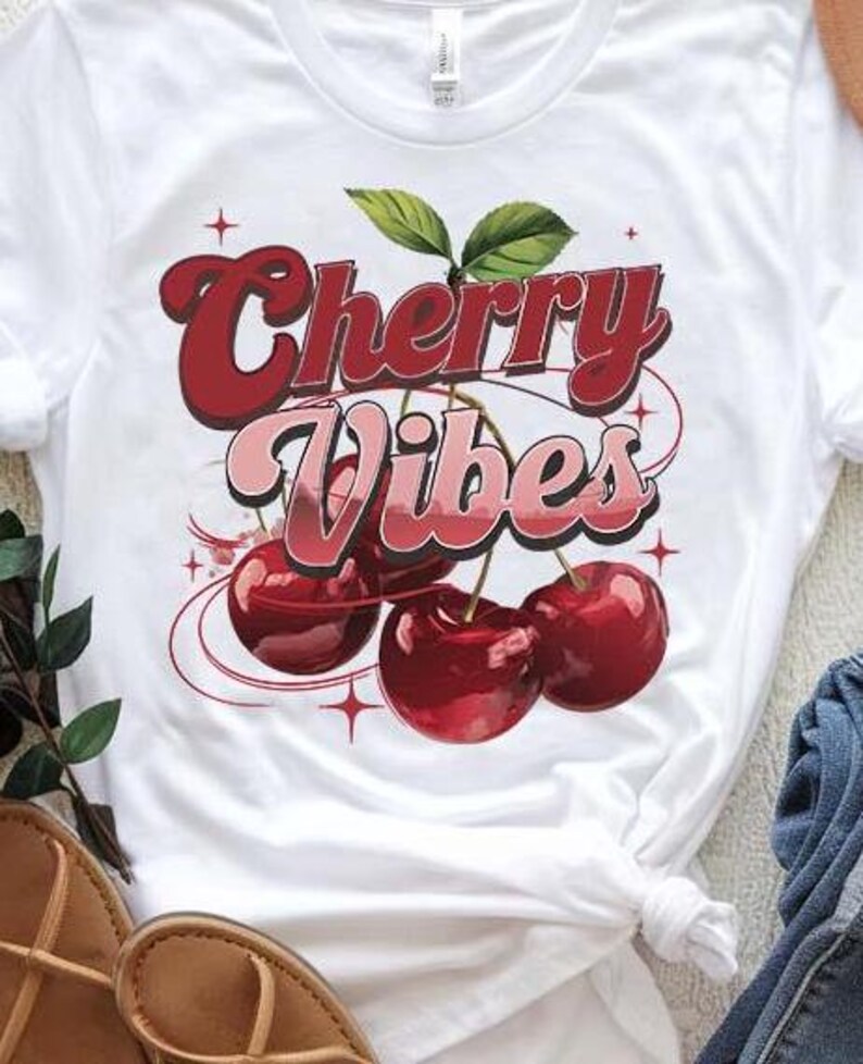 Vintage Cherry, Cherry Fruit png, Summer svg, Food lover gift, Foodie, Cherry Lover Gift, Retro Cherry, Cherries  PNG and SVG graphics