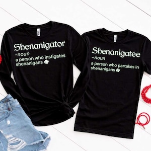 Shenanigans Shamrock St Patricks SVG PNG Trendy Patty's Day St. Patrick's zeggen grappige klaver png Ierse shenanigator png