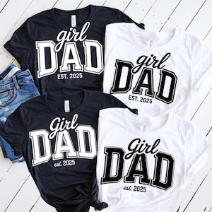 Paquete de letras universitarias para papá, SVG PNG, papá niña, para el Día del Padre, diseño de camiseta para papá primerizo, archivo Cricut para papá primerizo, PNG para papá niña para regalos de papá
