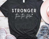 Stronger Than the Storm SVG PNG (in White), Inspirational Quote Cut File, Motivational Sublimation Design, Christian Mental Health Clipart