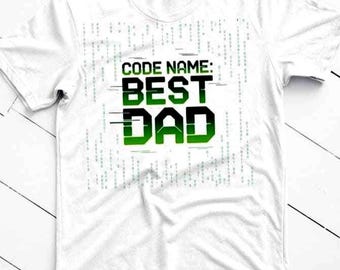 Code Name: Dad SVG PNG – Technology Engineering Binary Graphics (Digital Download)