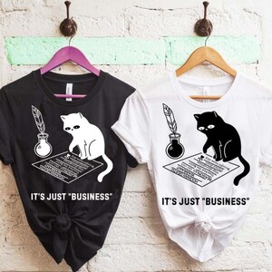 Funny Cat SVG PNG Bundle It’s Just Business, Sarcastic Cat Graphic Download, Feline Humor for Shirts, Mugs, Cricut Projects
